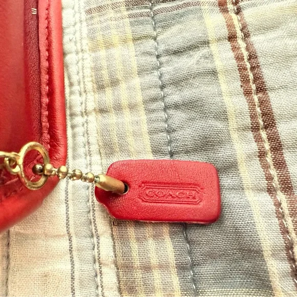 Vintage Coach Chubby Cosmetic/Travel Case - Red (#6925) - Picture 7 of 10